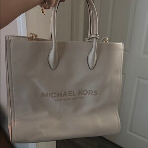 Michael Kors Light Beige Tote Bag